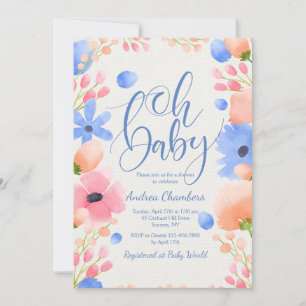 Invitation de bébé garçon