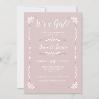 Invitation de bébé Talavera mexicaine
