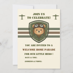 Invitation de bienvenue à la maison pour l'ours av