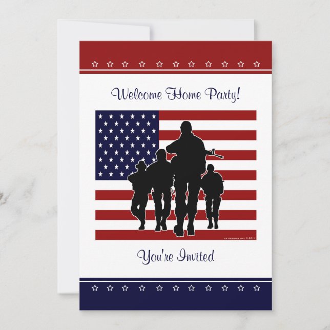 Invitation de bienvenue militaire (Devant)