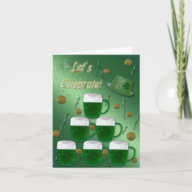 Invitation de bière verte (Devant)