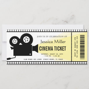 Invitation de billet de cinéma