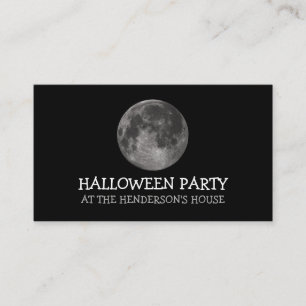 Invitation de billet de fête d'Halloween, pleine l