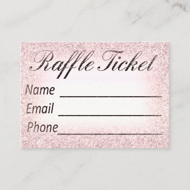 Invitation de billet de loterie (Devant)