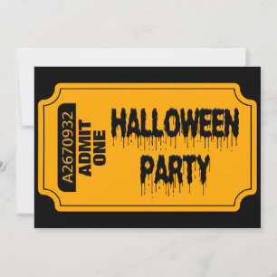 Invitation de billets d'Halloween
