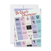 Invitation de bingo-test de Fête de la mariée