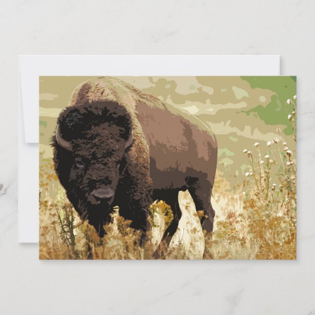 Invitation de bison/buffle (Devant)