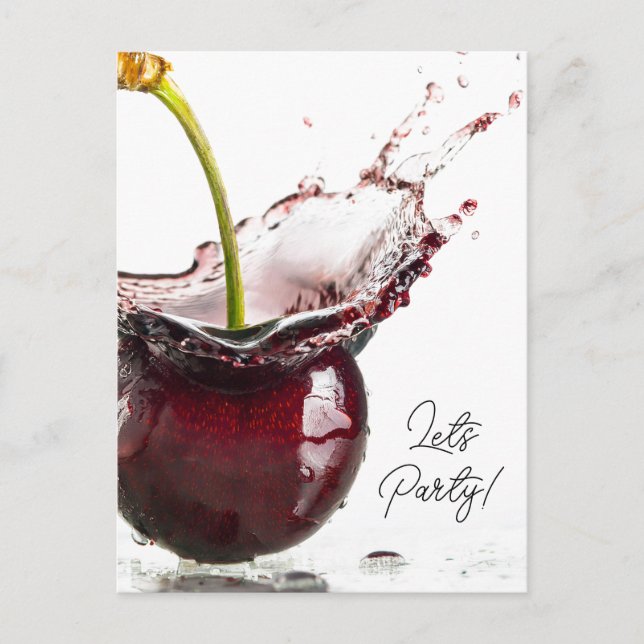 Invitation de Black Cherry Party (Devant)