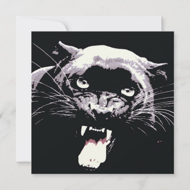 Invitation de Black Jaguar Panther (Devant)