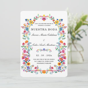 Invitation De Boda Mexicaines pleines de couleur