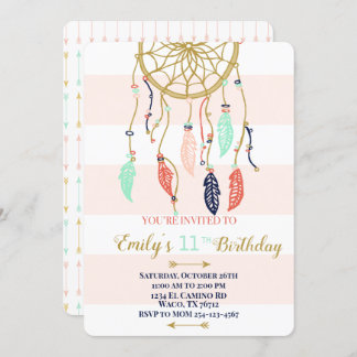 Invitation de Boho Dream Catcher