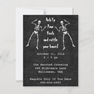 Invitation de Bone Boogie Halloween