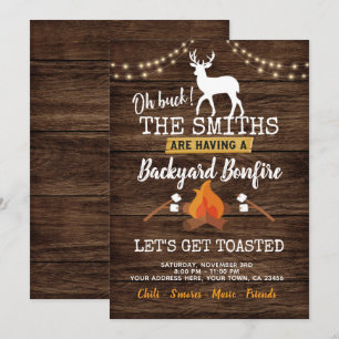 Invitation de Bonfire Party