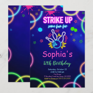 Invitation de Bowling STRIKE UP