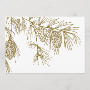 Invitation de branches de pin