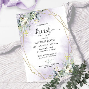 Invitation de brunch de mariage géométrique eucaly