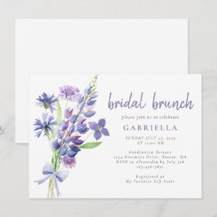 Invitation de Brunch de mariée de bouquet Fleur sa