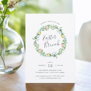 Invitation de Brunch de Pâques