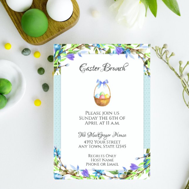 Invitation de Brunch de Pâques (Créateur téléchargé)