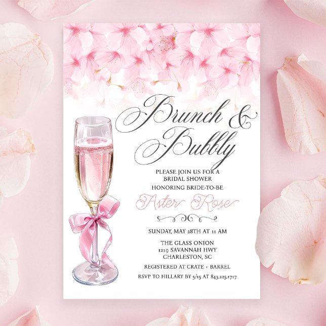 Invitation de Brunch et de Bubbly (Créateur téléchargé)