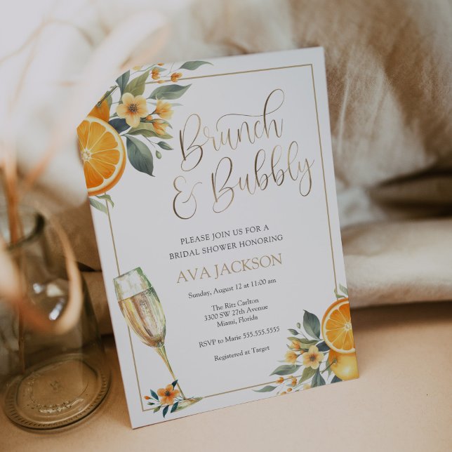 Invitation de Brunch et de Bubbly (Créateur téléchargé)