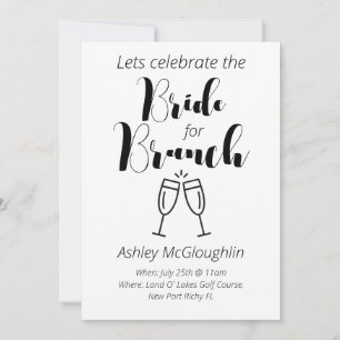 Invitation de brunch nuptial simple