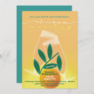 Invitation de Brunch nuptiale Mimosa
