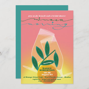 Invitation de Brunch nuptiale Mimosa