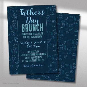 Invitation de brunch pour la fête des pères avec d