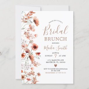 Invitation de Brunch pour la nuptiale de Boho d'au