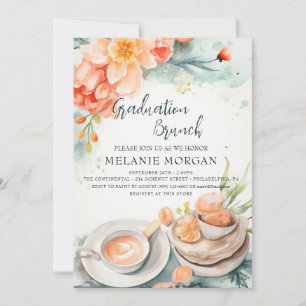 Invitation de Brunch pour mariée à la florale et à