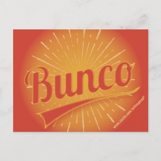 Invitation de Bunco Burst (Devant)