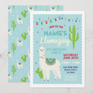 Invitation de cactus de glands de fête