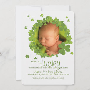 Invitation de cadre de shamrock