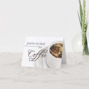 Invitation de café (Élégant)