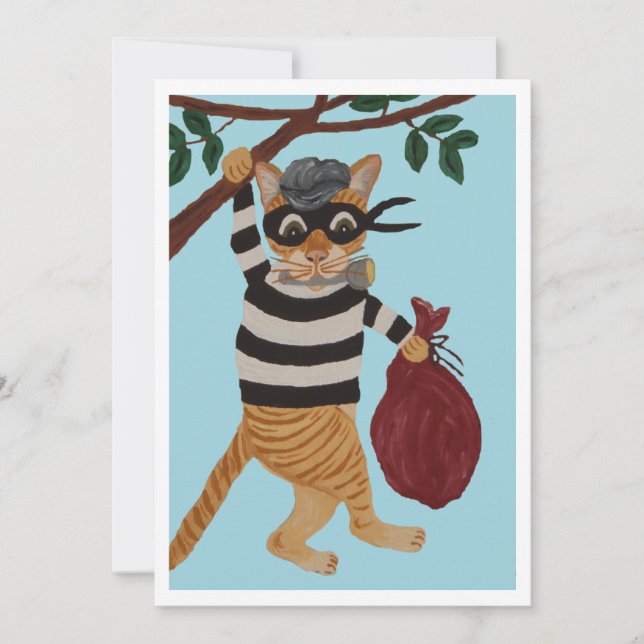Invitation de cambrioleur de chat (Devant)