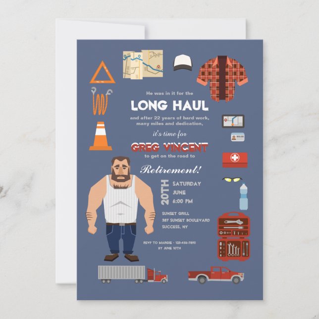 Invitation de camionneurs professionnels (Devant)