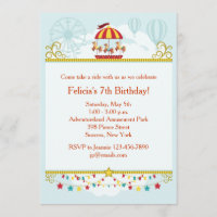 Invitation de Carousel Fun