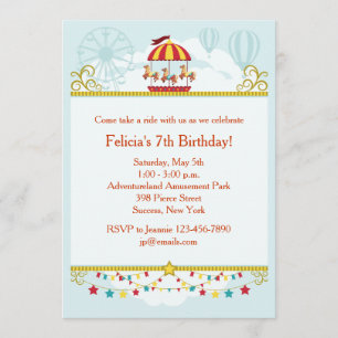 Invitation de Carousel Fun
