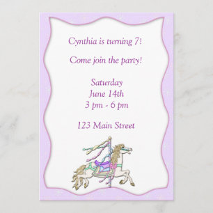 Invitation de carousel Horse