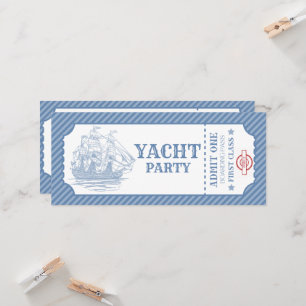 Invitation de carte d'embarquement de croisière d'