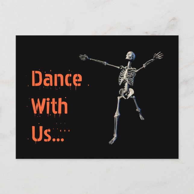Invitation de carte postale de la fête d'Halloween (Devant)