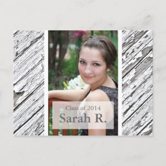 Invitation de carte postale d'obtention du diplôme