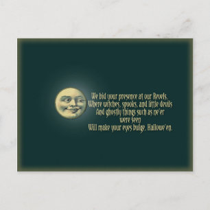 Invitation de carte postale Halloween