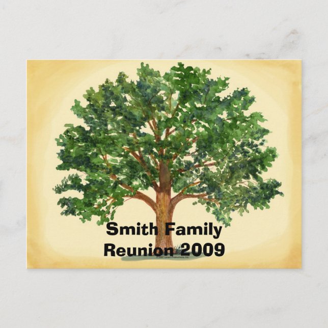 Invitation de carte postale Réunion familiale (Devant)