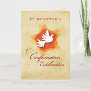 Invitation de célébration de confirmation