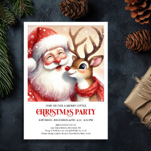 Invitation de célébration de vacances de Père Noël