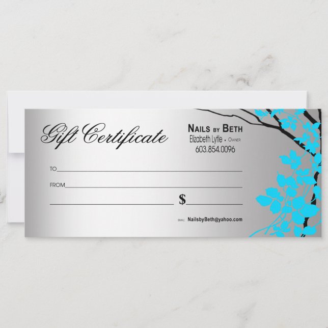 Invitation de certificat-cadeau Creative Branches (Devant)