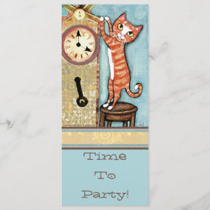 Invitation de chat de temps de partie - coutume