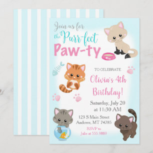Invitation de chaton pour la Patte-ty